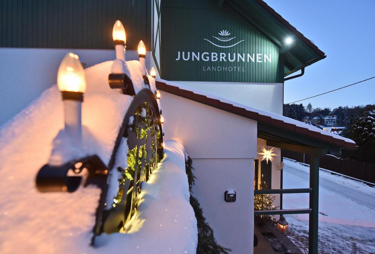 Landhotel Jungbrunnen Bad Brambach Bagian luar foto