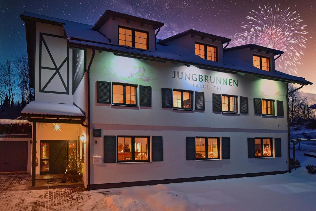 Landhotel Jungbrunnen Bad Brambach Bagian luar foto
